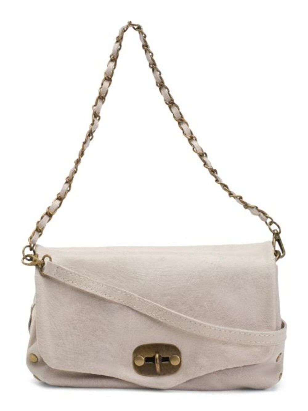 CHIARA FERRETTI Made In Italy Leather Flap Over Crossbody